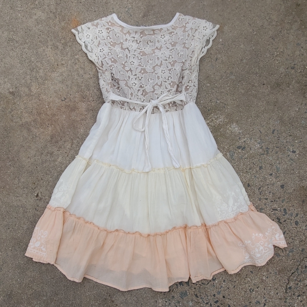 RELISTED Young Threads embroidered tiered dress - Picture 3 of 3